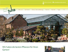 Tablet Screenshot of gartenbaumschule-fuhs.de
